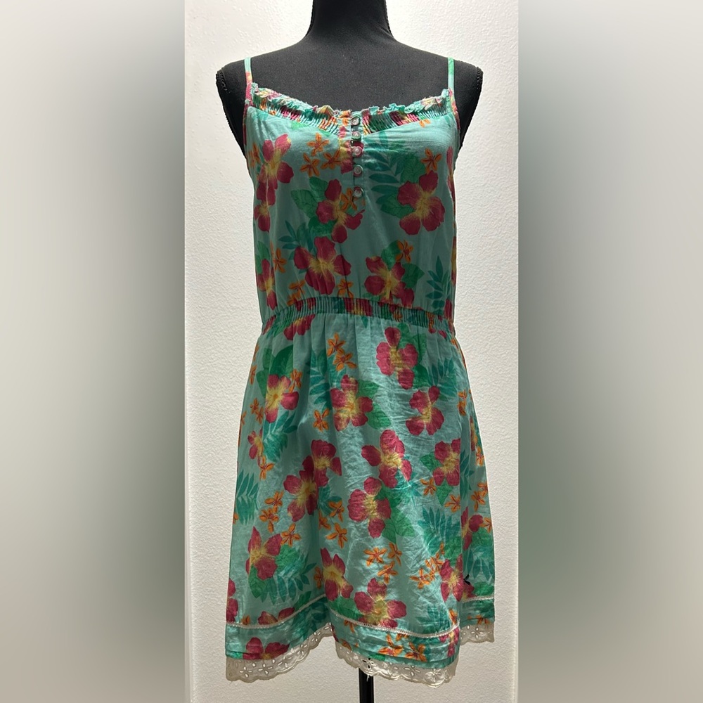 Tommy Girl Mini Floral Dress - Medium - Multi-Colored - Used